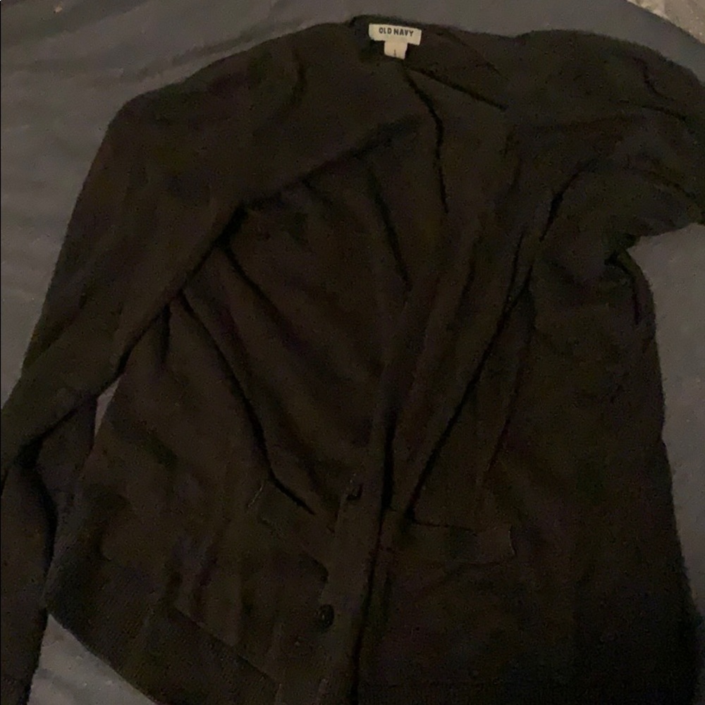 Black cardigan